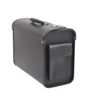 PVC Pilot Case with Front Flap Pocket & Side Pocket